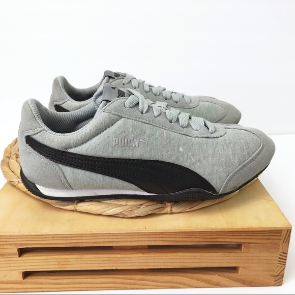 Puma 76 Runner Canvas 8 Suede Light Blue/Black 6.5 - Picture 2 of 8
